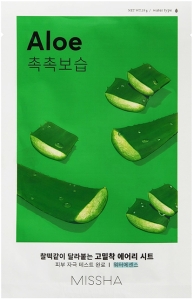 Missha~Восстанавливающая тканевая маска с экстрактом алоэ~Airy Fit Sheet Mask Aloe