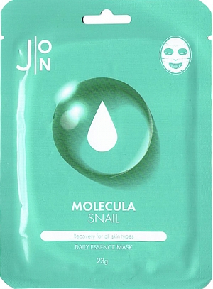 J:ON~Увлажняющая маска с муцином улитки~Molecula Snail Daily Essence Mask