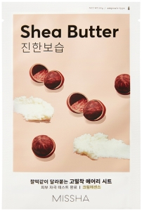 Missha~Питательная тканевая маска с маслом ши~Airy Fit Sheet Mask Sheabutter