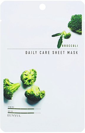 EUNYUL~Тканевая маска антистресс с экстрактом брокколи~Broccoli Daily Care Sheet Mask
